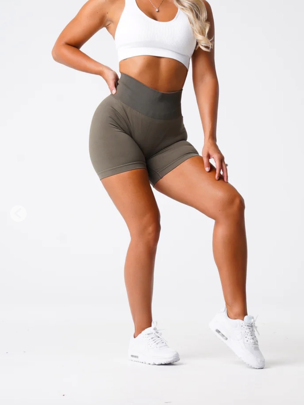 NVGTN High-Waist Olive Women’s Shorts
